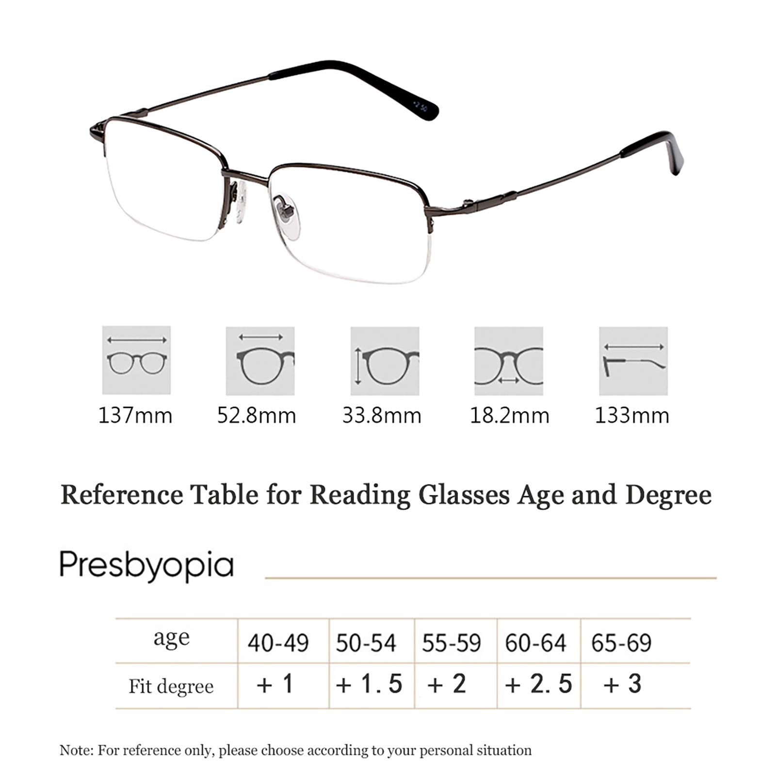 Blue Light Blocking Reading Glasses - Anti-Glare & Anti-Eyestrain Computer Glasses for Men & Women - Fashion Progressive Multifocal Eyewear for Near & Far Vision - +1.5 Strength Black Frames - Perfect for Office Work, Screen Time & Daily Reading