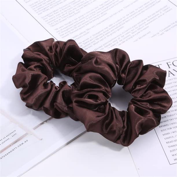 SETTER Large Silk Scrunchies for Women - Thick Satin Hair Ties, Jumbo Elastic Hair Bands for Ponytails, Bun & Updos - Soft & Luxurious Hair Accessories for Daily Use, Work, Parties & Special Occasions