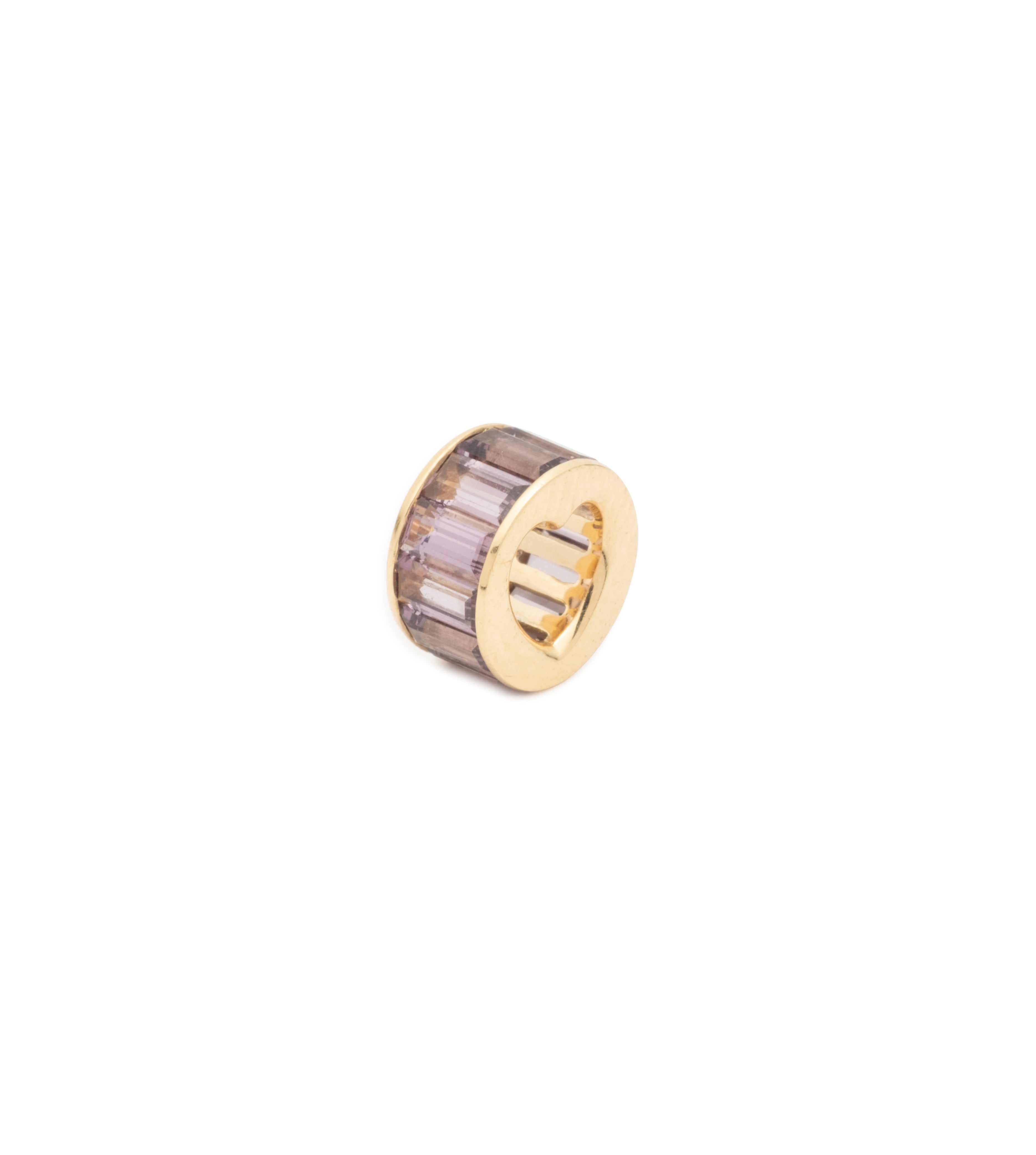 Violet Spinel Baguette Ring - Elegant Heartbeat Love Jewelry for Romantic Gifts & Special Occasions