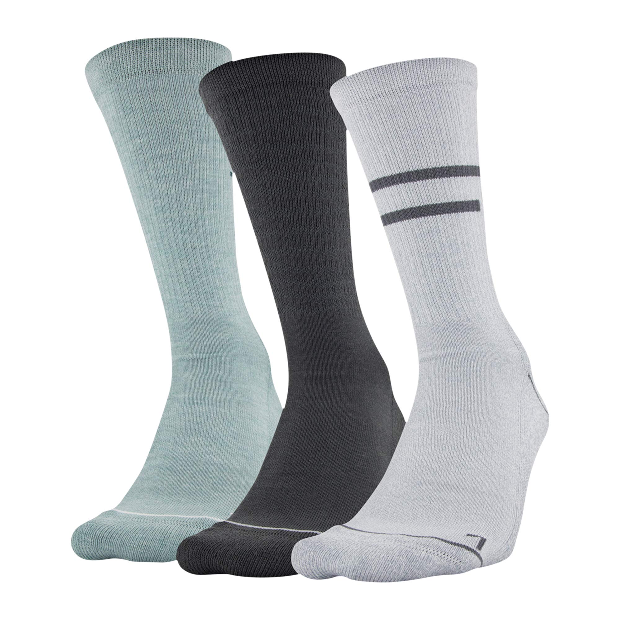 Under Armour Men's Phenom Graphic Crew Socks 3-Pair Pack - Moisture-Wicking Athletic Socks for Running, Training & Everyday Wear