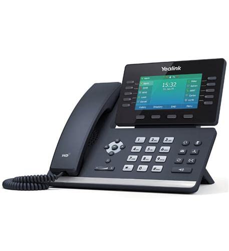 Yealink T54W IP Phone with Power Adapter - Business VoIP Desk Phone, HD Voice, 4.3