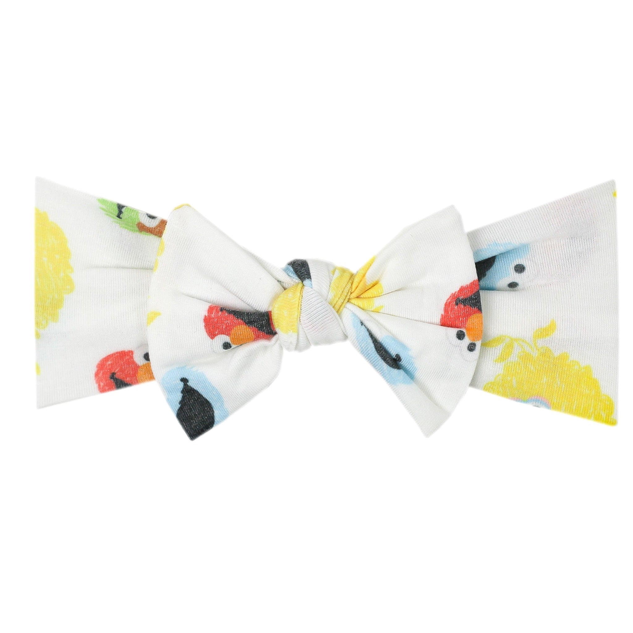 Stylish Knit Headband with Bow - Sesame Scribbles Design | Perfect for Winter, Workouts & Fashion Accessories