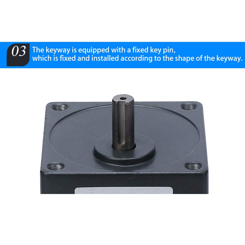60W AC 110V Heavy Duty Gear Motor with Variable Speed Controller & Governor (1:10 Ratio, 135 RPM) - Ideal for Industrial Machinery, Conveyor Systems, and DIY Automation Projects