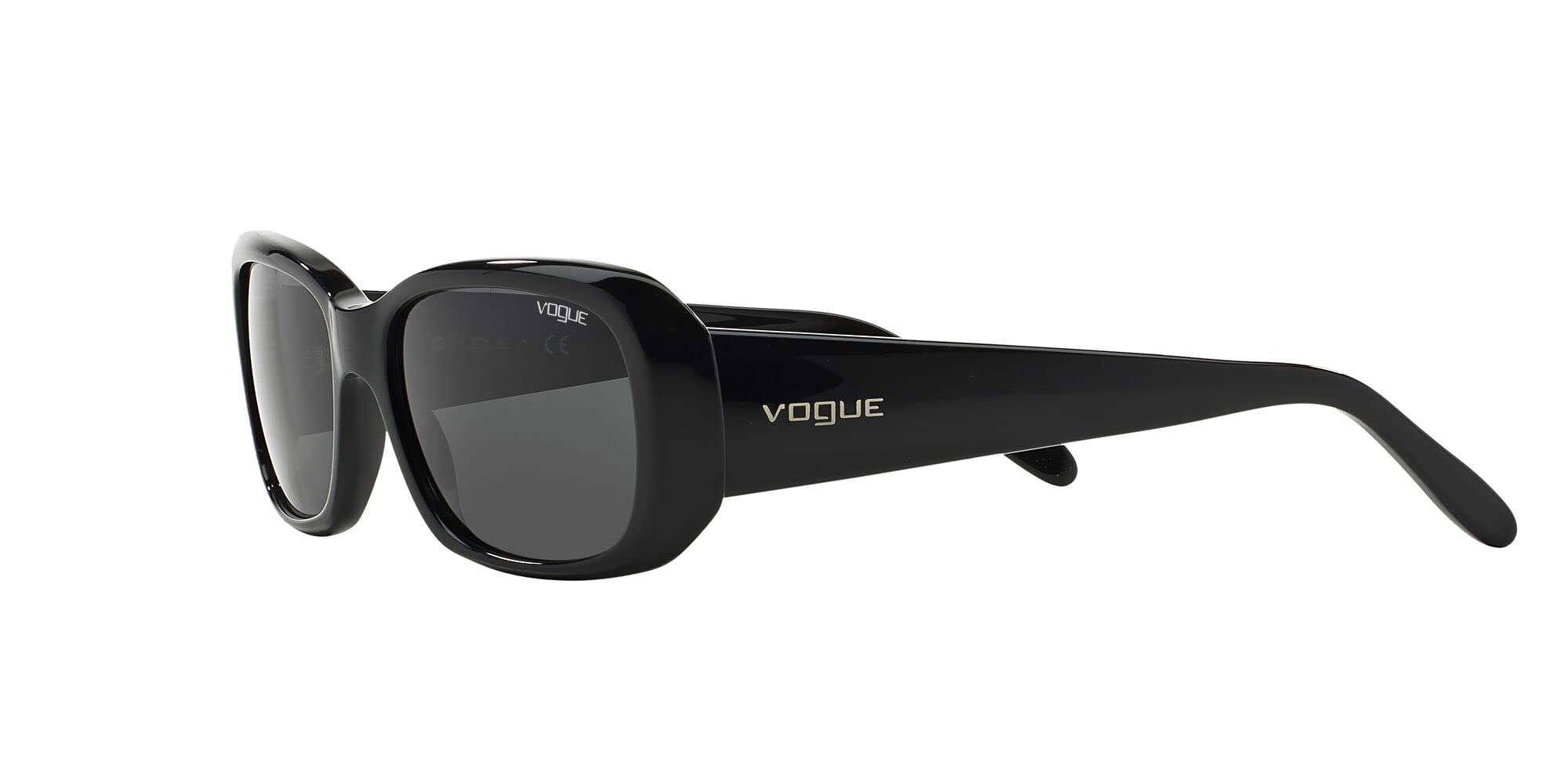 Vogue Women's Sunglasses - Dark Havana Frame with Polarized Brown Gradient Lenses (55MM) | UV Protection & Fashion Eyewear for Outdoor Activities, Beach, Driving & Summer Style
