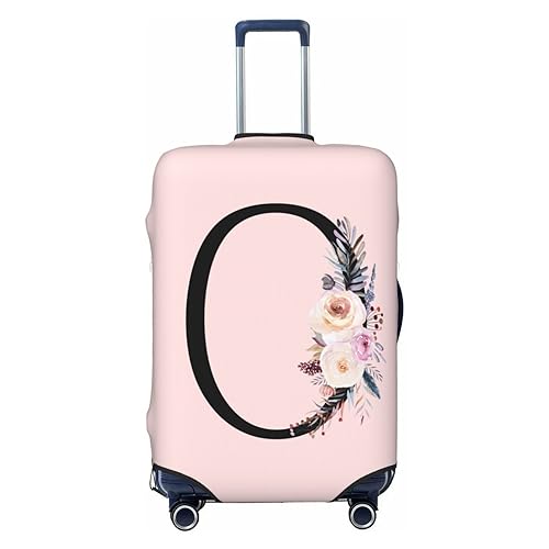 Black Letter O With Boho Floral Flowers Leaves
