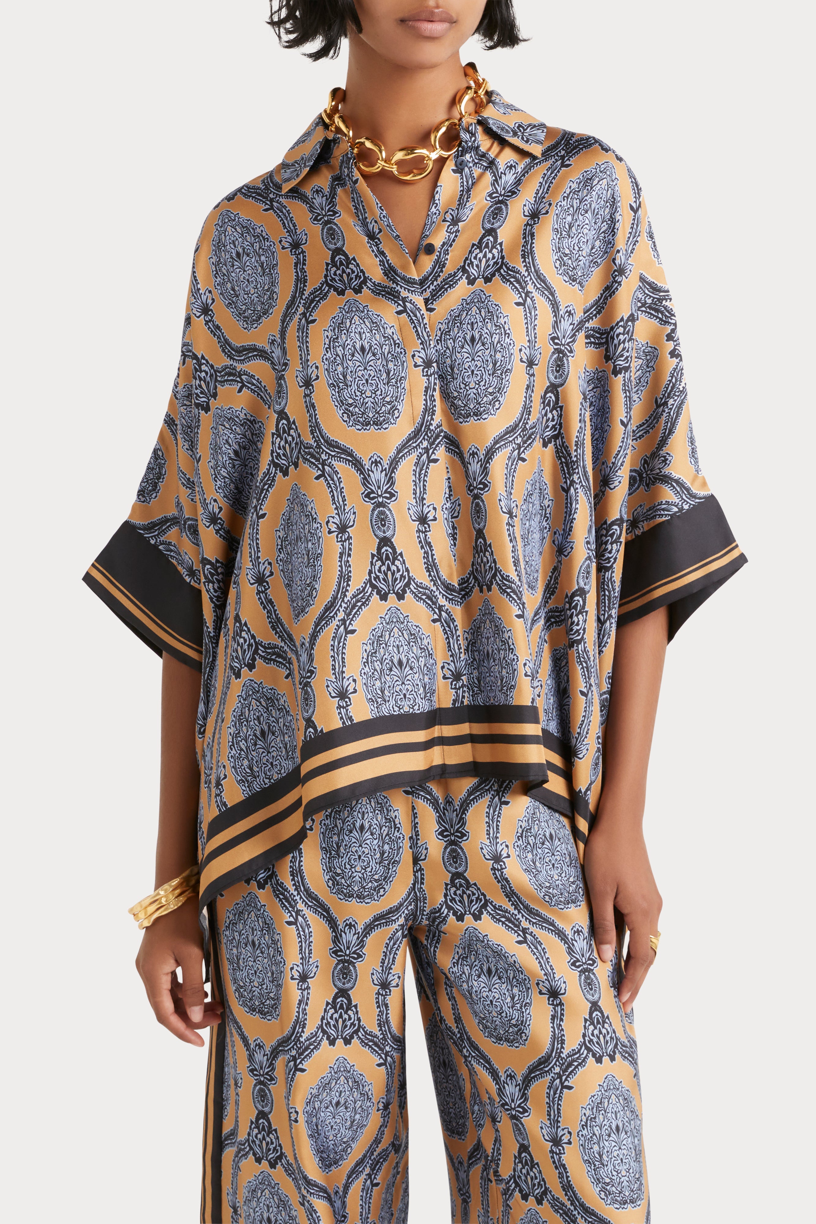 Husk Ines Top Print - Stylish Floral Printed Blouse for Women | Perfect for Casual Outings, Office Wear & Summer Fashion