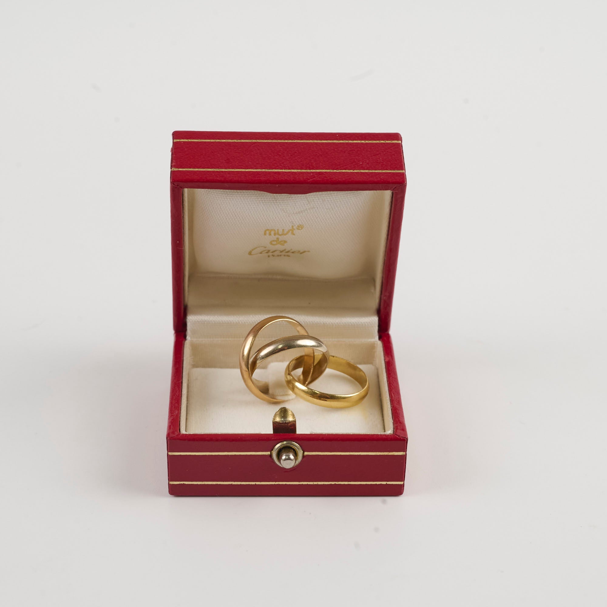 Vintage Cartier Trinity Ring - Size 50 (US 5.5) | 18K Tri-Color Gold Classic Jewelry for Women | Perfect for Anniversaries, Engagements & Special Occasions