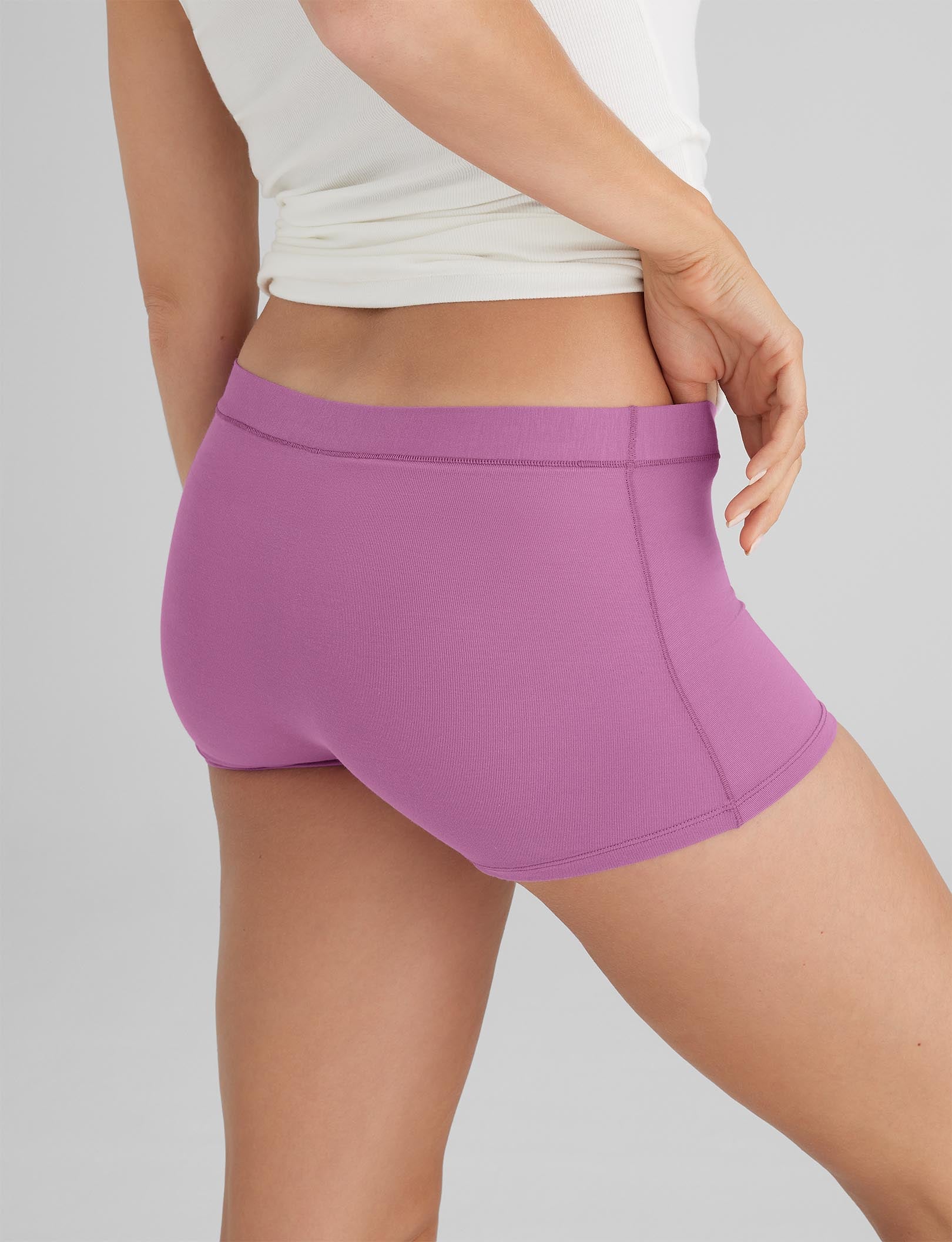 Women's Breathable Cotton Boyshort Underwear - Soft & Comfortable for Everyday Wear, Sleep & Lounge