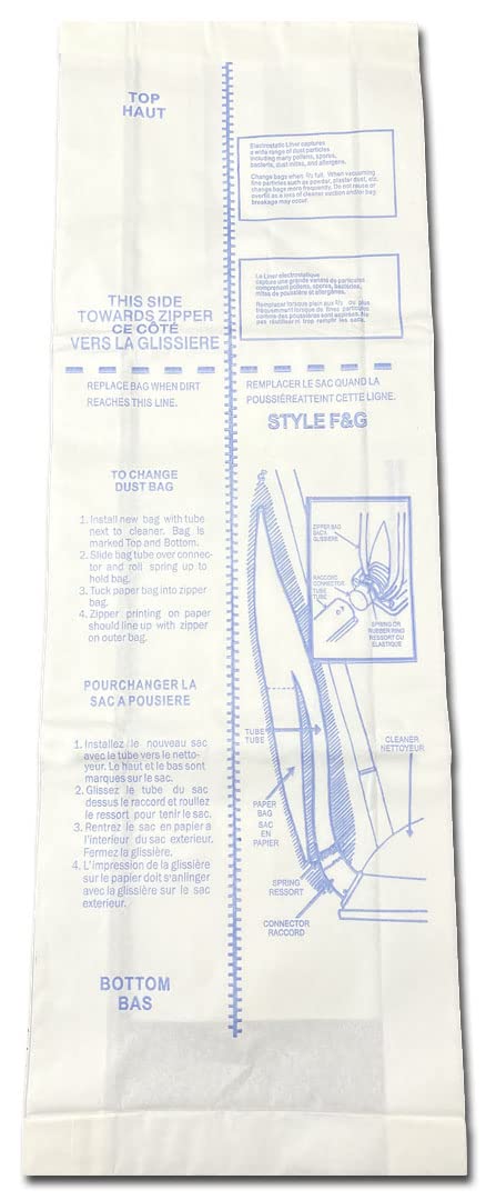 EnviroCare Premium Vacuum Cleaner Dust Bags - Compatible with Eureka F&G Upright Vacuums (9-Pack) | HEPA Filter Replacement for Pet Hair, Allergies & Deep Cleaning
