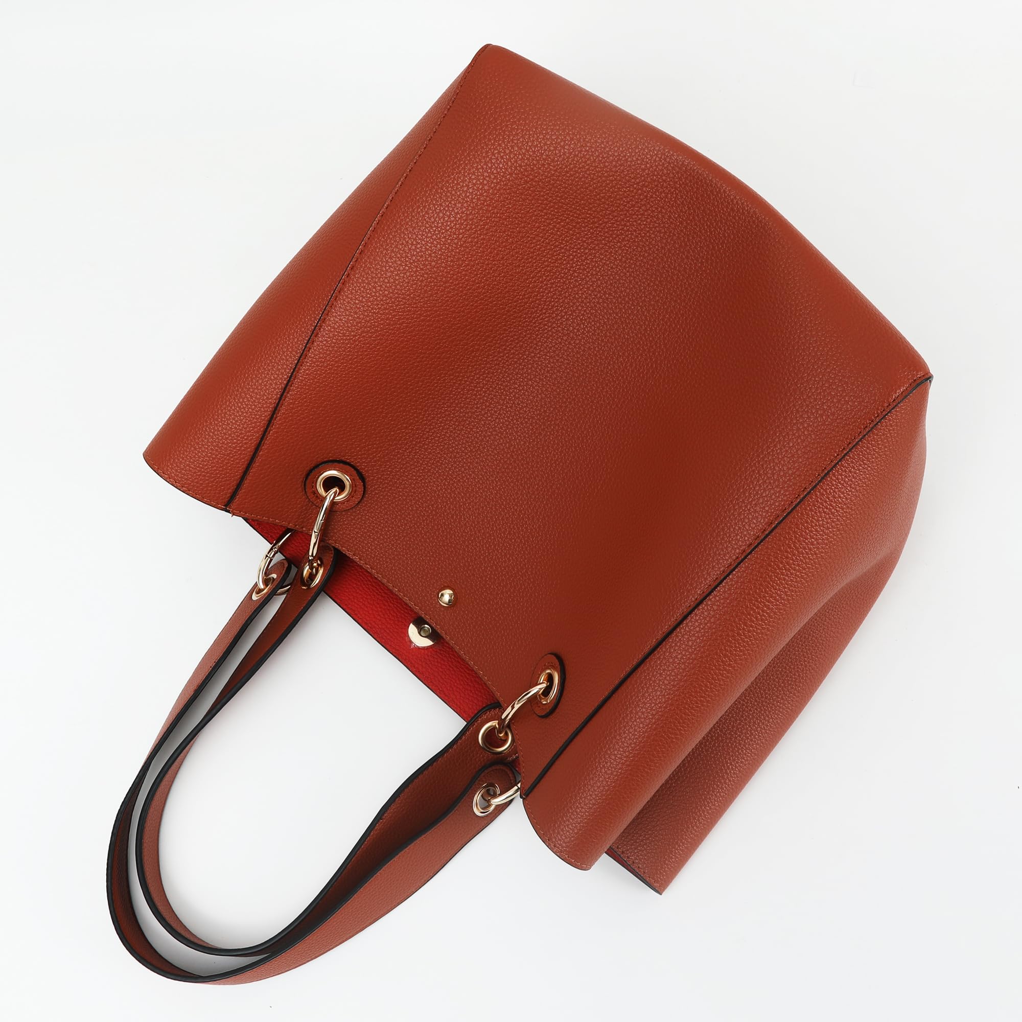 SQLP Large Work Tote Bag for Women - Stylish Designer Purse & Spacious Handbag, Big Bucket Bag with Crossbody Strap - Perfect for Office, Travel & Daily Use