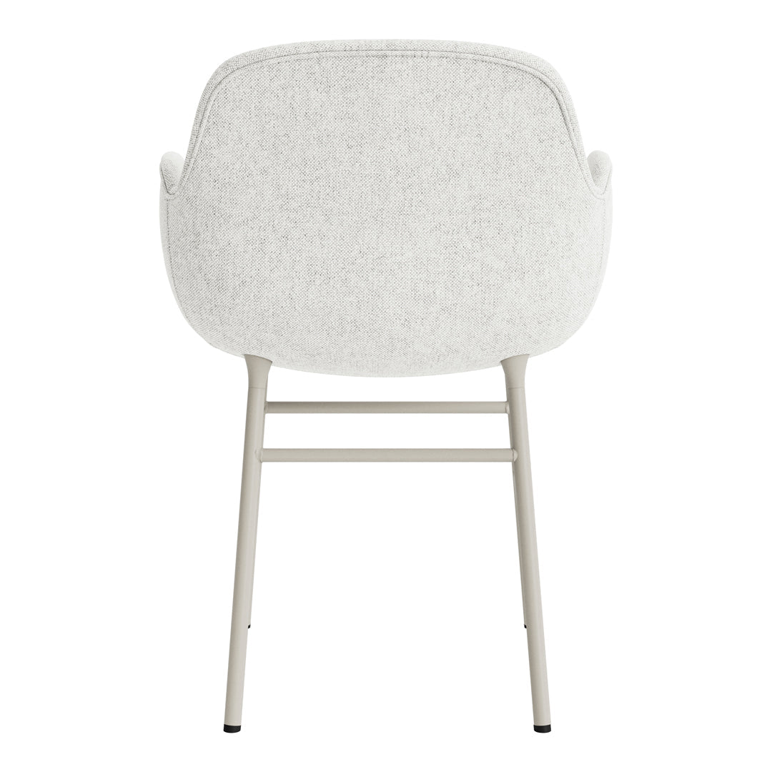 Modern Form Armchair with Sturdy Metal Legs & Premium Upholstery - Perfect for Living Room, Office or Reading Nook