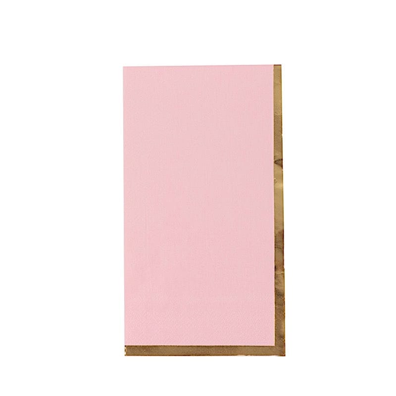 50 Premium Soft 2-Ply Dinner Napkins with Elegant Gold Foil Edge - Perfect for Weddings, Parties & Fine Dining Table Settings