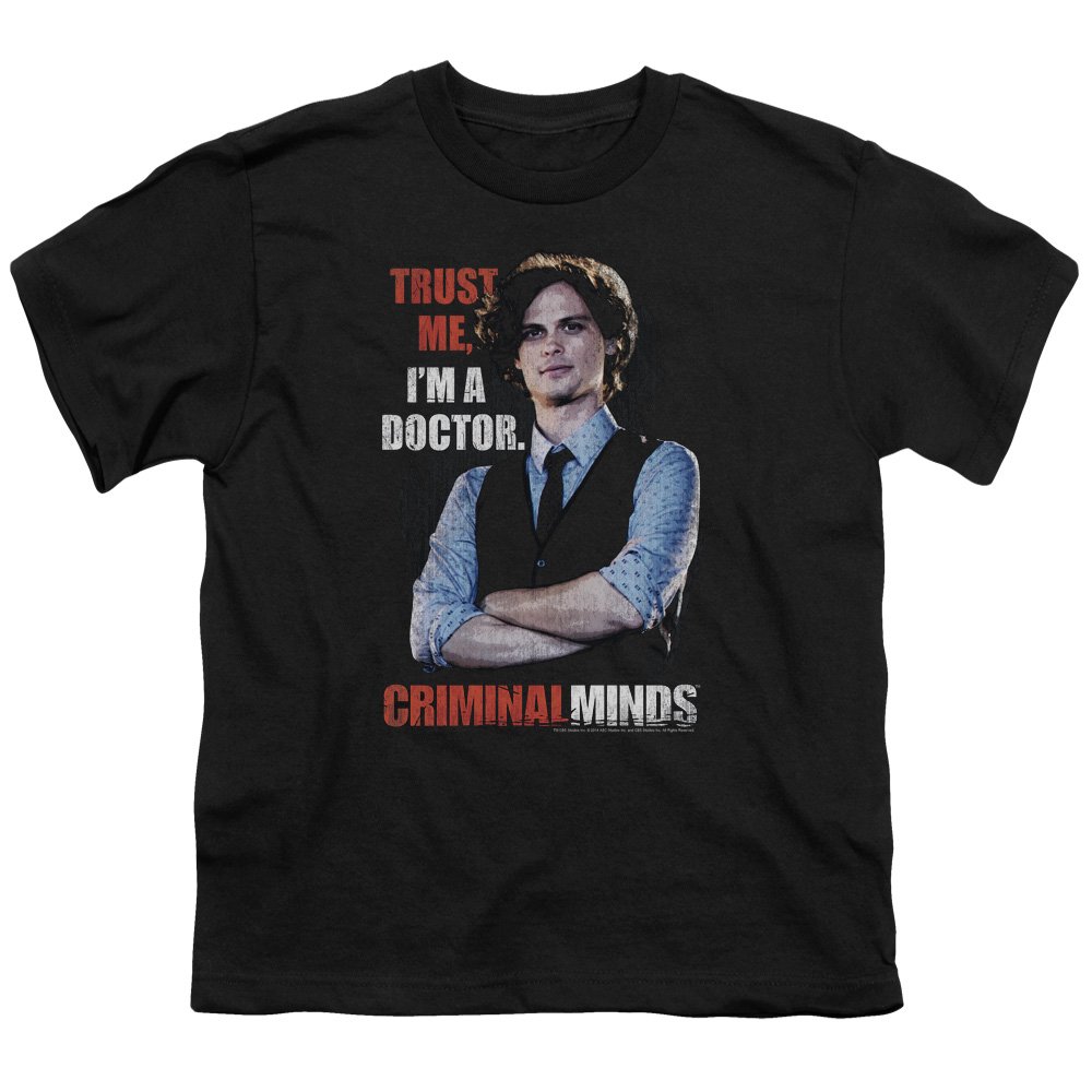 Criminal Minds Trust Me Unisex Youth T-Shirt for Boys & Girls - Soft Cotton Tee for Kids, TV Show Merchandise Gift for Fans, Casual Wear & Cosplay