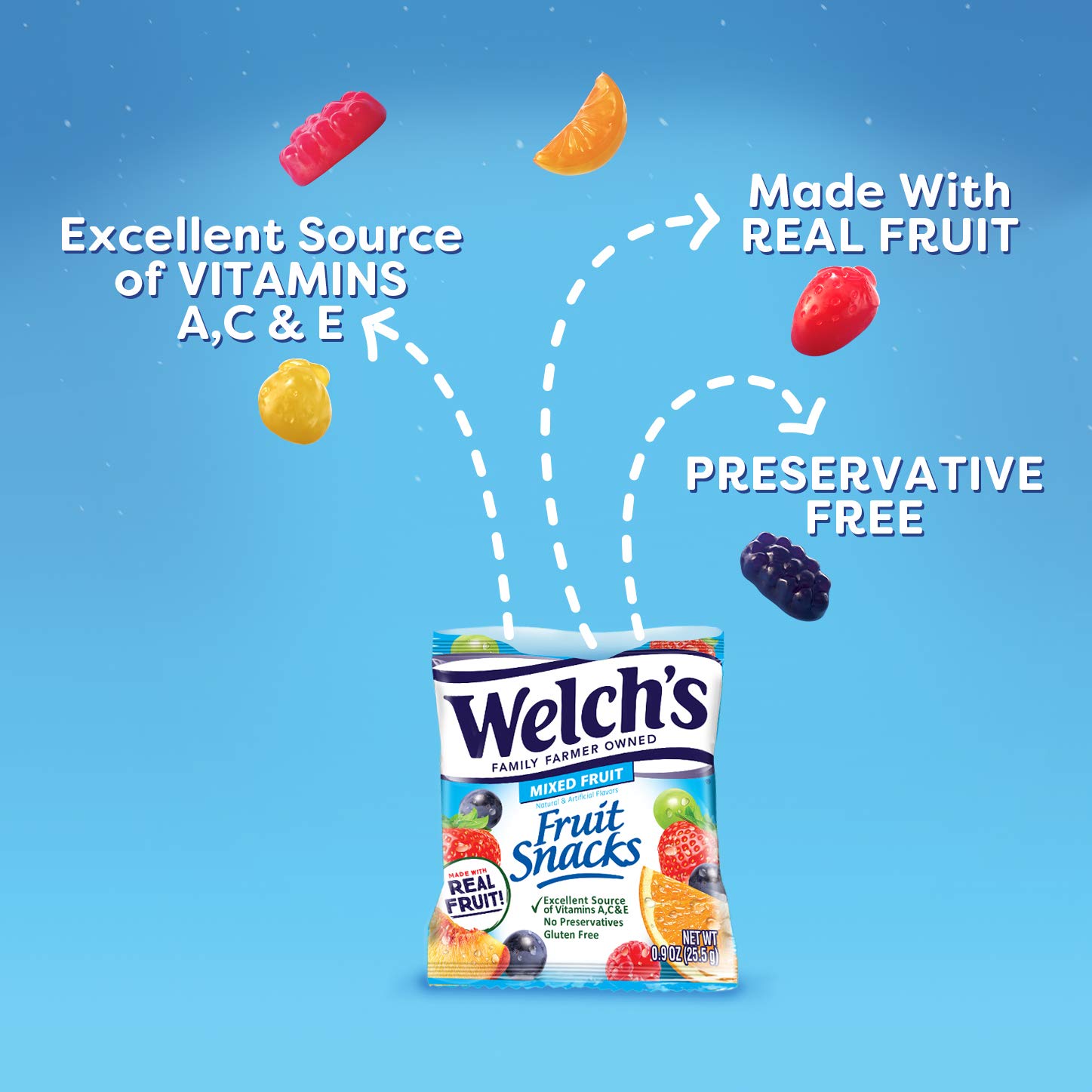 Welch's Mixed Fruit Snacks Variety Pack - Strawberry, Island Fruits, Gluten Free, 5oz (12 Pack) | Healthy On-the-Go Snack for Kids Lunch, School, Travel & Office