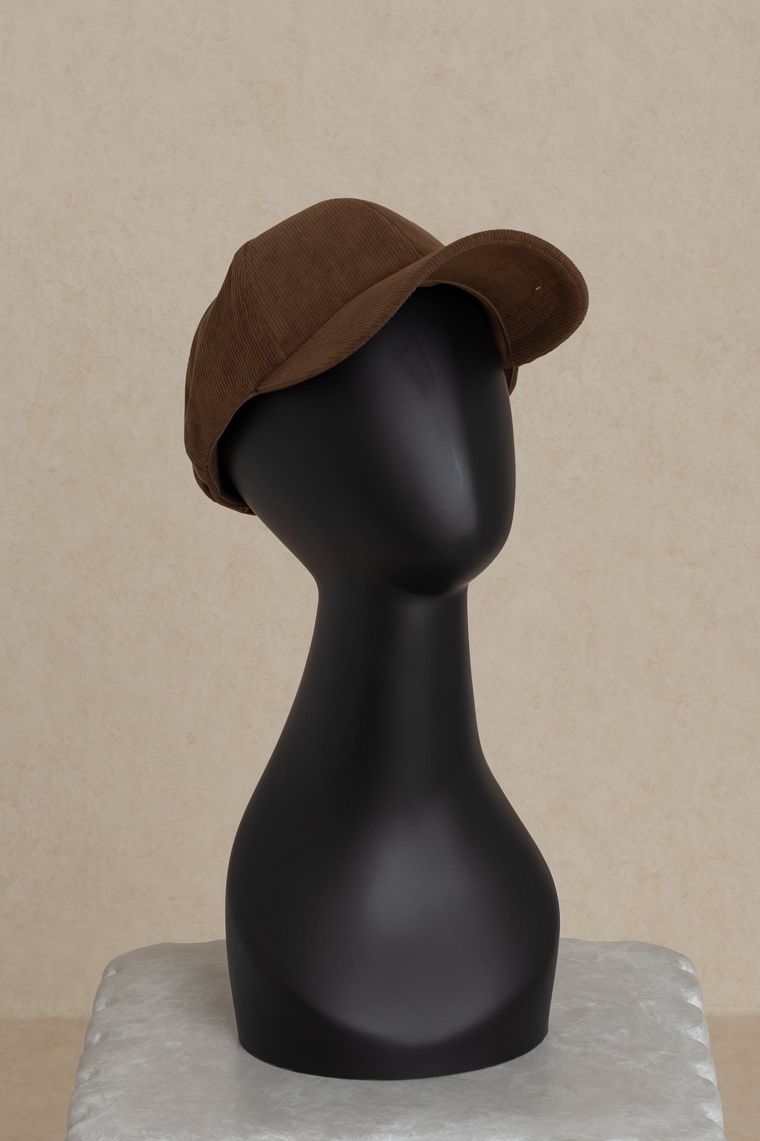 Stylish Brown Corduroy Baseball Cap for Men & Women - Vintage Soft Cotton Adjustable Hat for Outdoor Activities, Sports & Casual Wear