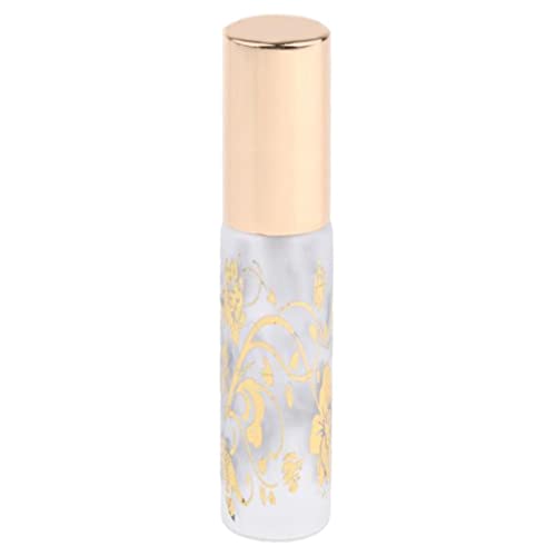 10ml Refillable Perfume Spray Bottle - Empty Travel Atomizer with Floral Design for Women | Portable Fragrance Container for Purse, Gym & Travel Essentials
