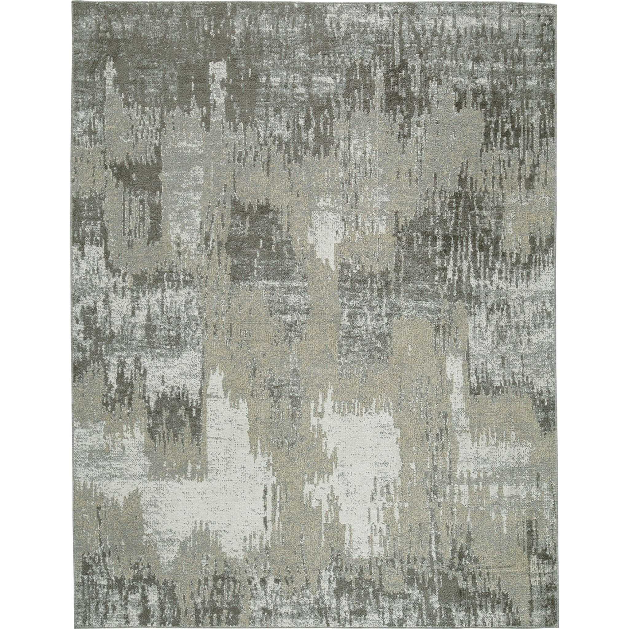 Arriston Soft Plush Area Rug - Non-Slip Modern Living Room Carpet for Home Decor, Bedroom, Office - 5x7 Feet Grey
