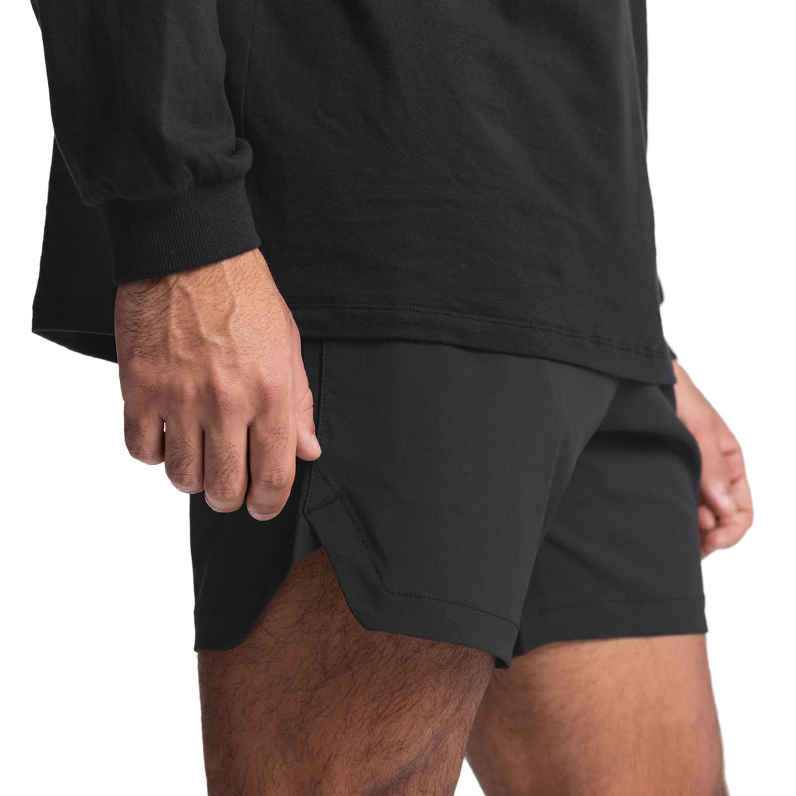 Men's 5 Inch Inseam Athletic Shorts - Quick Dry Gym Workout & Bodybuilding Shorts with Camo Design - Perfect for Running, Training & Outdoor Activities