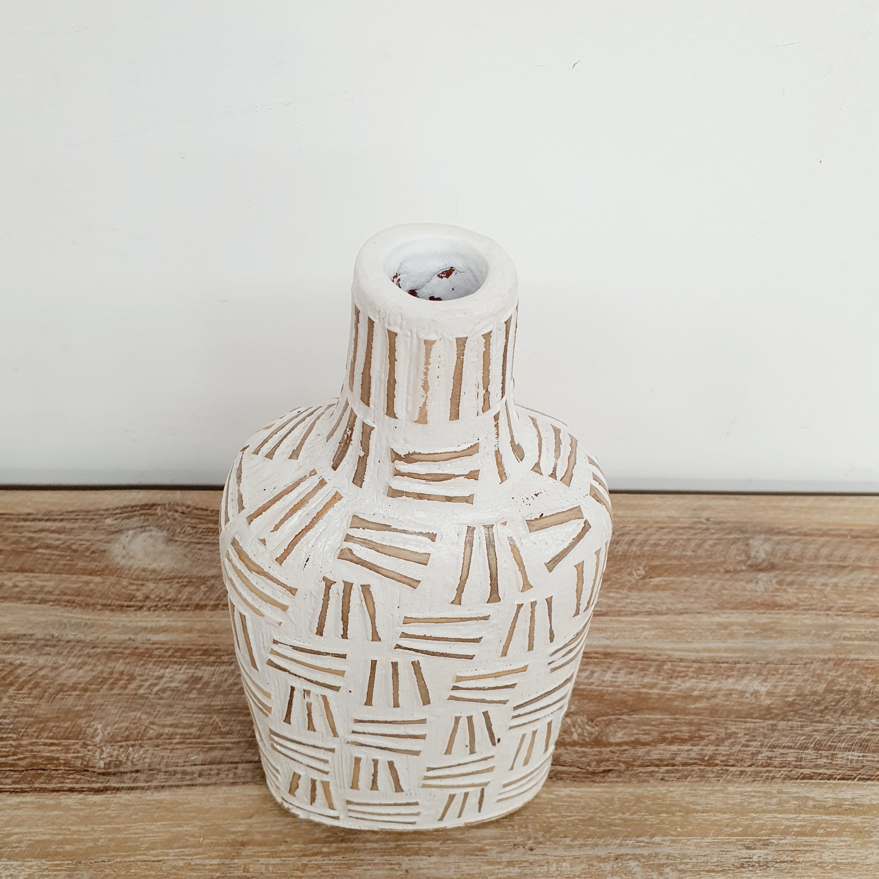 Elegant White Tall Decorative Vase for Home Decor - Perfect for Living Room, Dining Table & Wedding Centerpieces