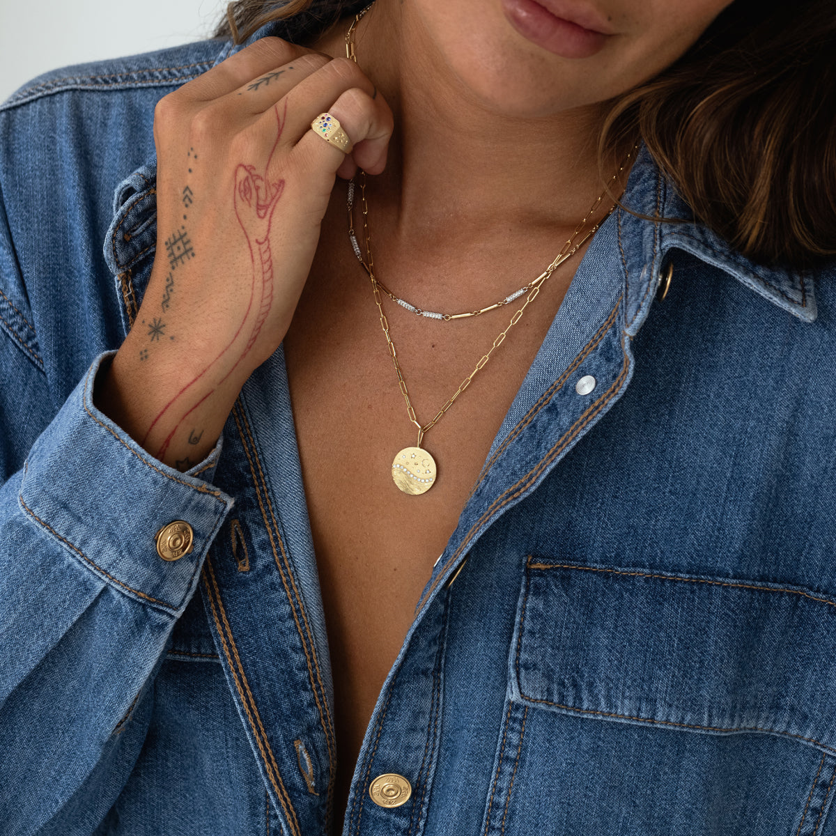 Celestial Wave Pendant Necklace - Elegant Moon & Star Jewelry for Women - Perfect for Everyday Wear, Gift Giving & Special Occasions