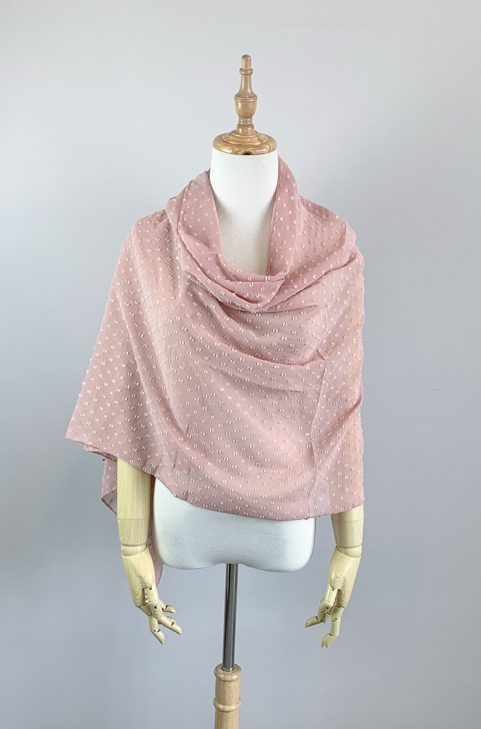 Blush Beige Long Scarf Cover Up Shawl - Soft Fashion Wrap for Women (Lola Blu08) | Perfect for Beach, Wedding, and Evening Outfits