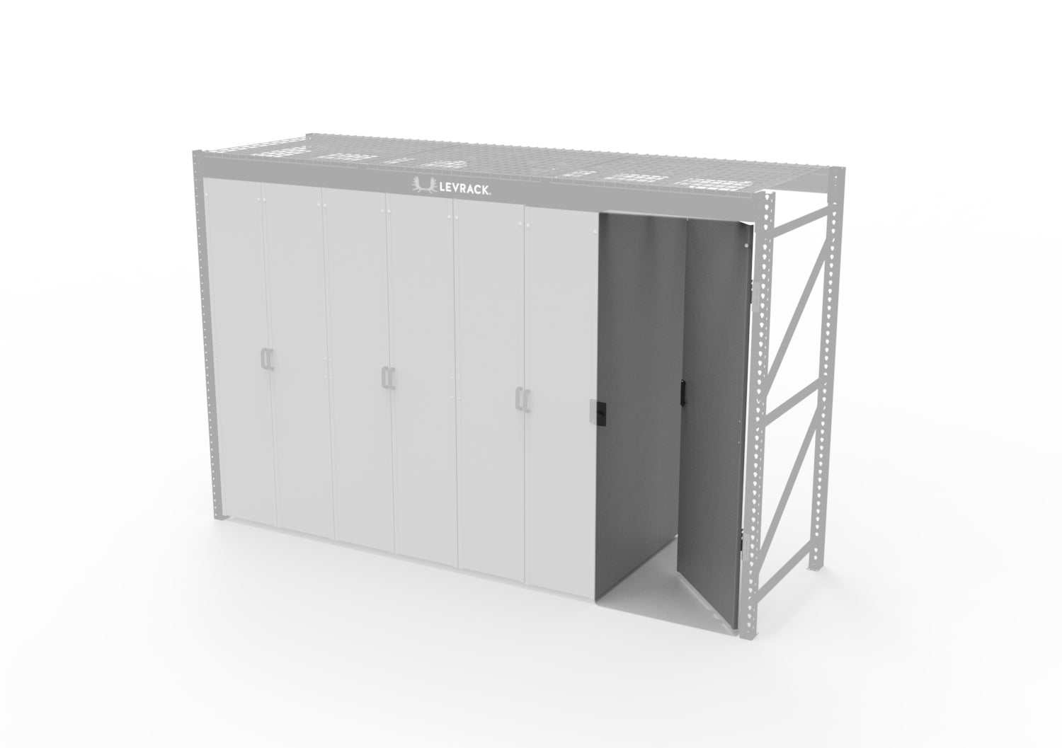 Levrack Locking Door Assembly - Secure Storage Solution for Home, Office & Garage | Heavy-Duty Steel Construction | Easy Installation