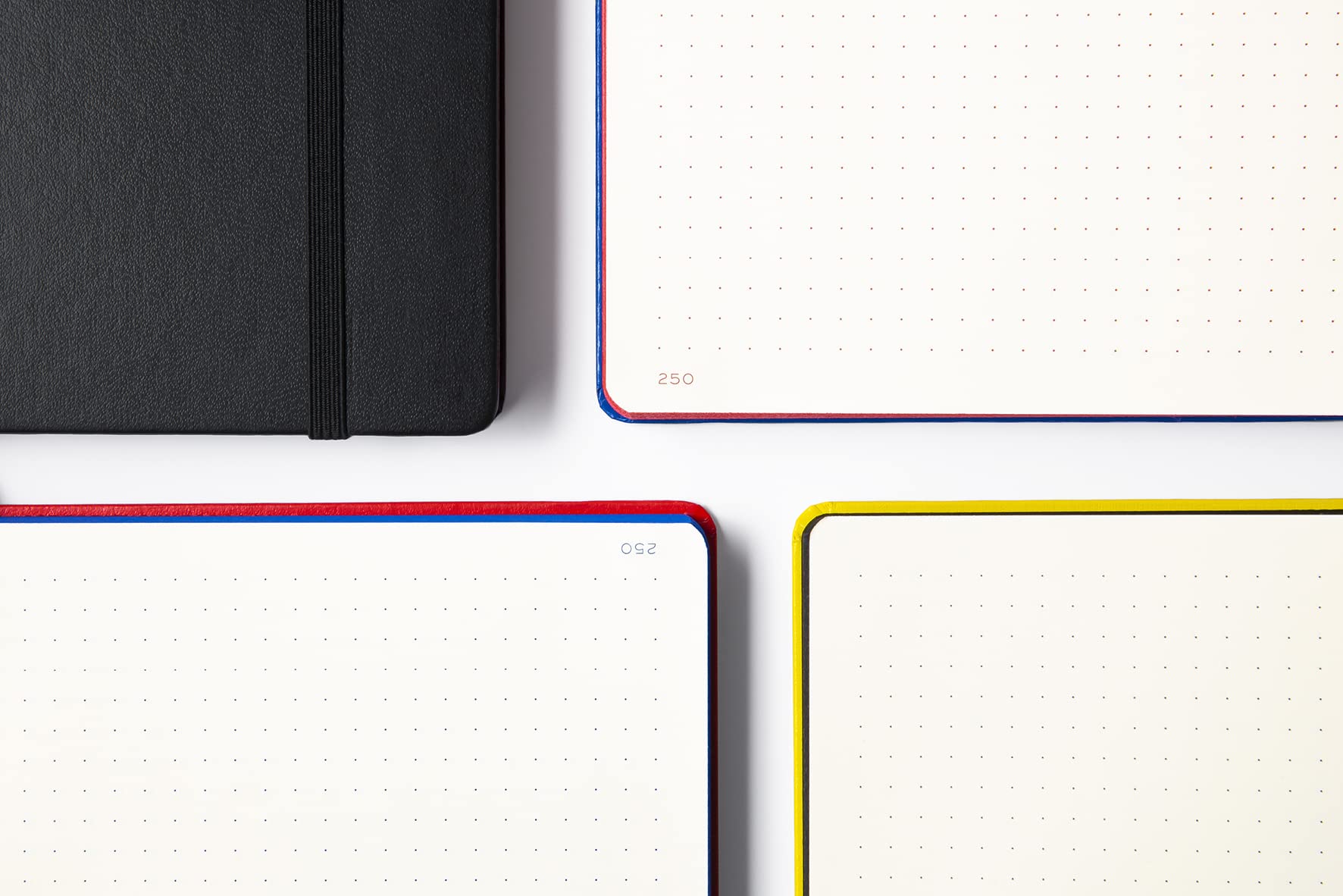 LEUCHTTURM1917 Medium A5 Dotted Hardcover Notebook - Bauhaus Special Edition with 251 Numbered Pages | Premium Black Journal for Writing, Sketching & Note Taking | Perfect for Bullet Journaling, Creative Projects & Office Use