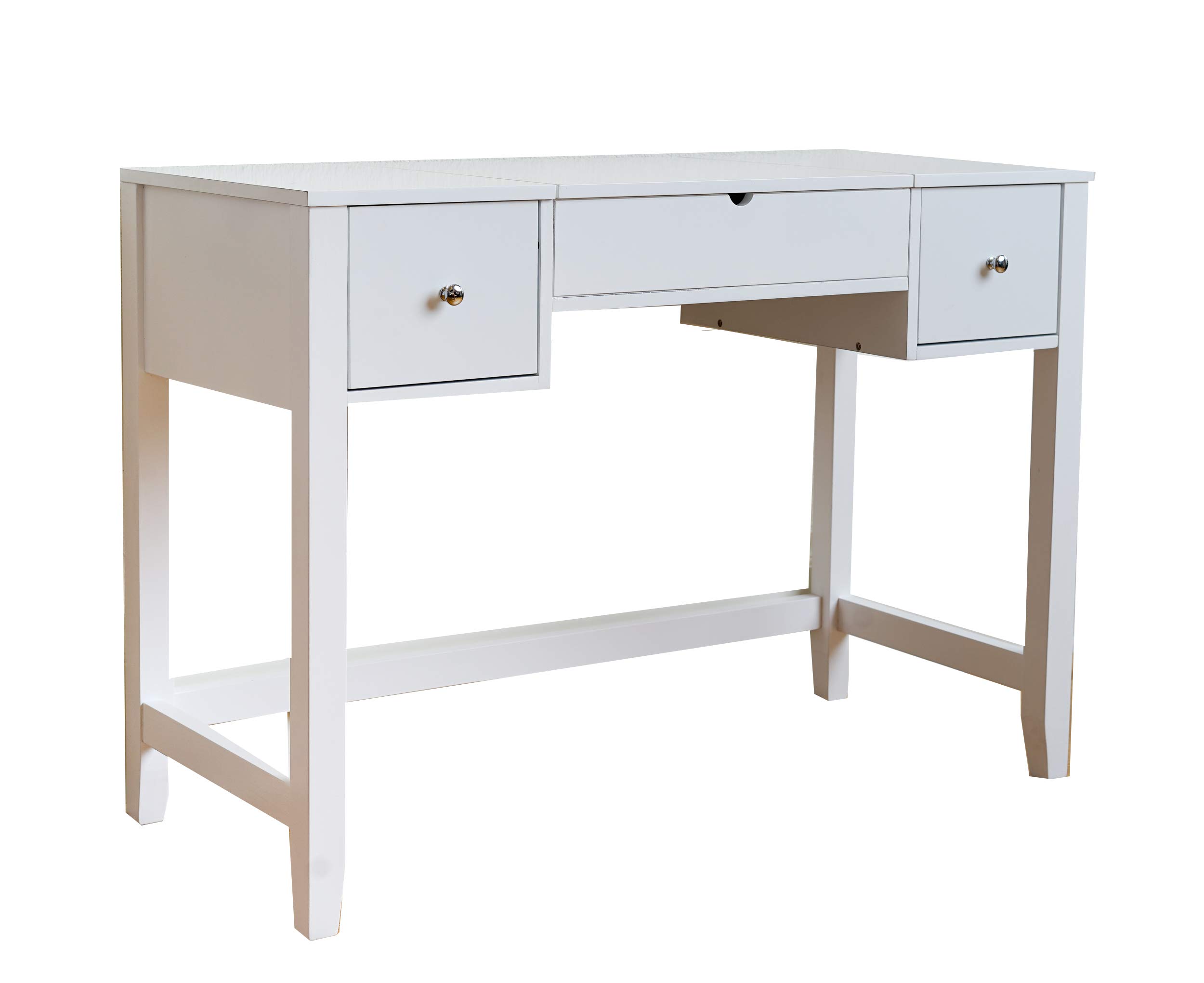 Alveare Home Harper Vanity with Mirror - White Bathroom Vanity Set for Modern Home Decor | Perfect for Master Bathroom, Guest Bath & Powder Room Makeovers