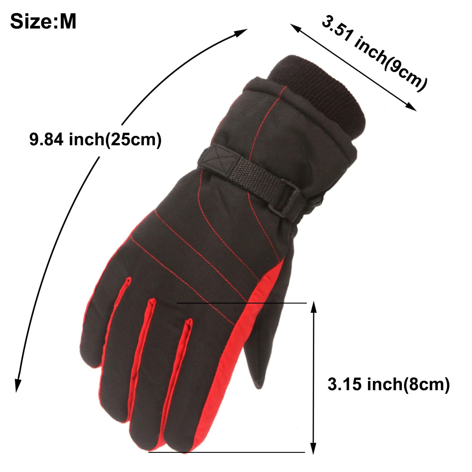 Dreamyth Kids Waterproof Winter Gloves for Girls & Boys - Warm Ski Snow Gloves for Toddlers & Children - Perfect for Snow Play, Skiing & Outdoor Winter Activities