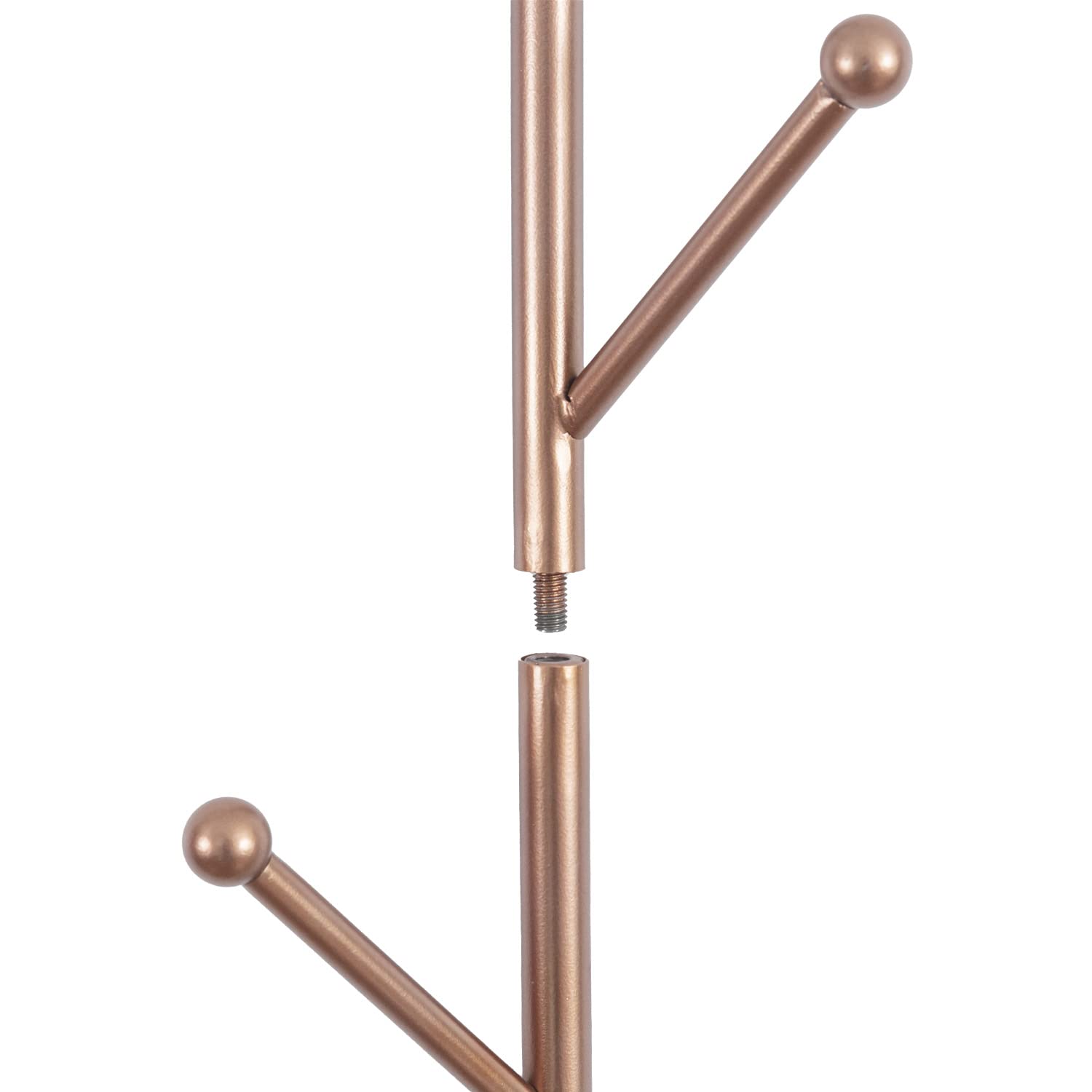Modern Copper-Tone Wall Mounted Coat Rack with Hooks - Entryway Hanger for Hats, Jackets & Accessories - Perfect for Hallway, Mudroom or Bedroom Organization