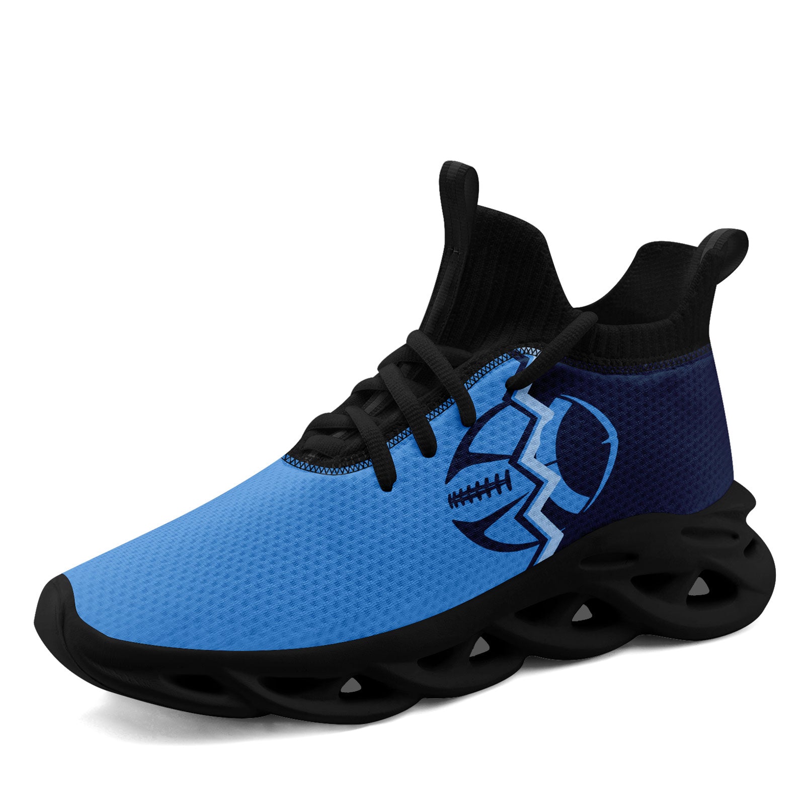 Custom Personalized Tennessee MaxSoul Shoes & Hat Set - Deep Blue & Light Blue Combo | Perfect for Sports Fans, Streetwear Fashion & Gift Giving (D028017-32)