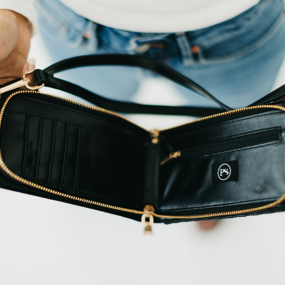 Dual Purpose Woven Phone Bag - Crossbody & Waist Pack for Travel, Hiking, and Everyday Use
