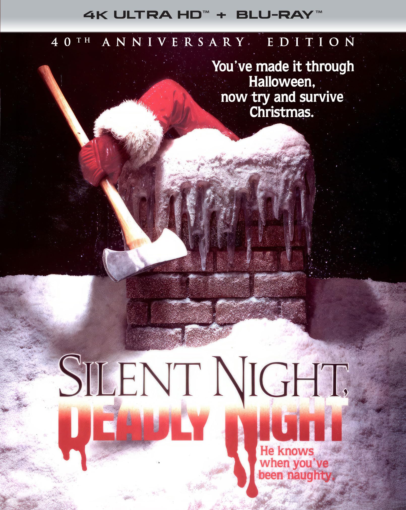 Silent Night, Deadly Night 4K Ultra HD Blu-ray | Horror Movie Collector's Edition | Perfect for Halloween Movie Nights & Home Theater Screenings