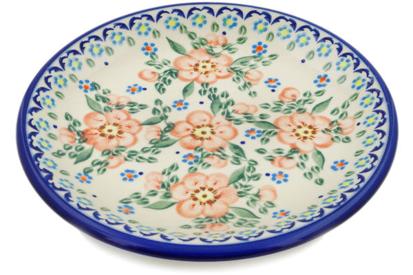 10-Piece Peach Tudor Rose Dinner Plate Set - Elegant Floral Design for Dining, Parties & Home Decor