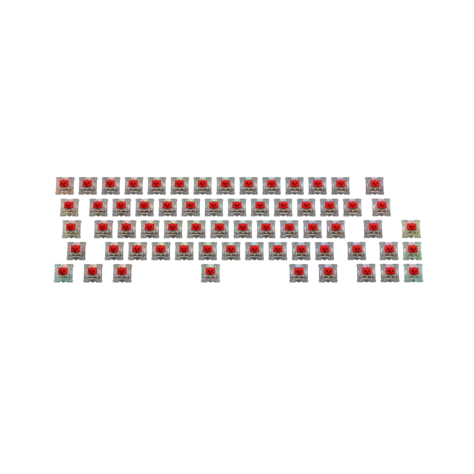 Glorious Fox Mechanical Keyboard Switches - MX Standard 65% ANSI Layout for Gaming & Typing | Perfect for Esports, Office Work & Programming