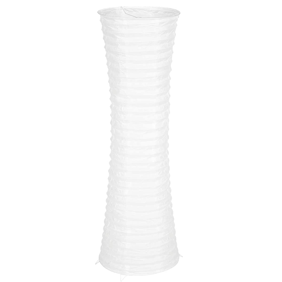 FERCAISH Foldable Minimalist Paper Floor Lamp Shade - Classic Modern Rice Paper Light Bulb Cage for Living Room, Bedroom & Office Decor | Perfect for Reading Nook, Cozy Corner & Ambient Lighting