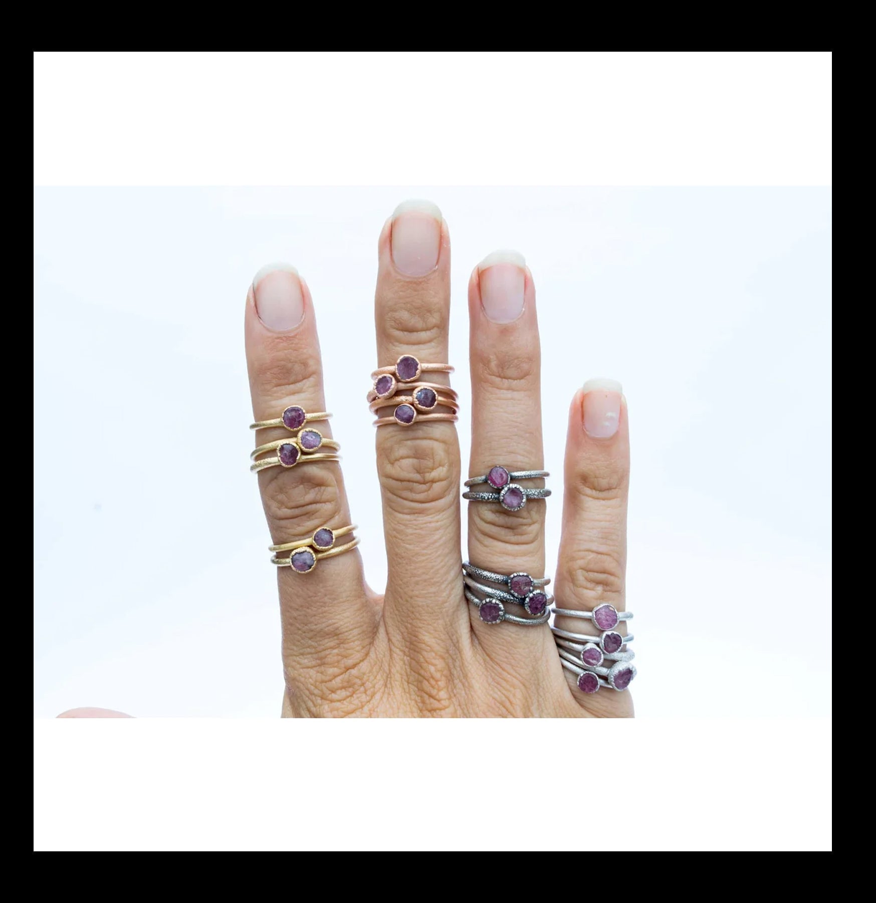 Natural Pink Tourmaline Oxidized Silver Ring for Women - Handmade Jewelry Gift for Birthday, Anniversary & Special Occasions