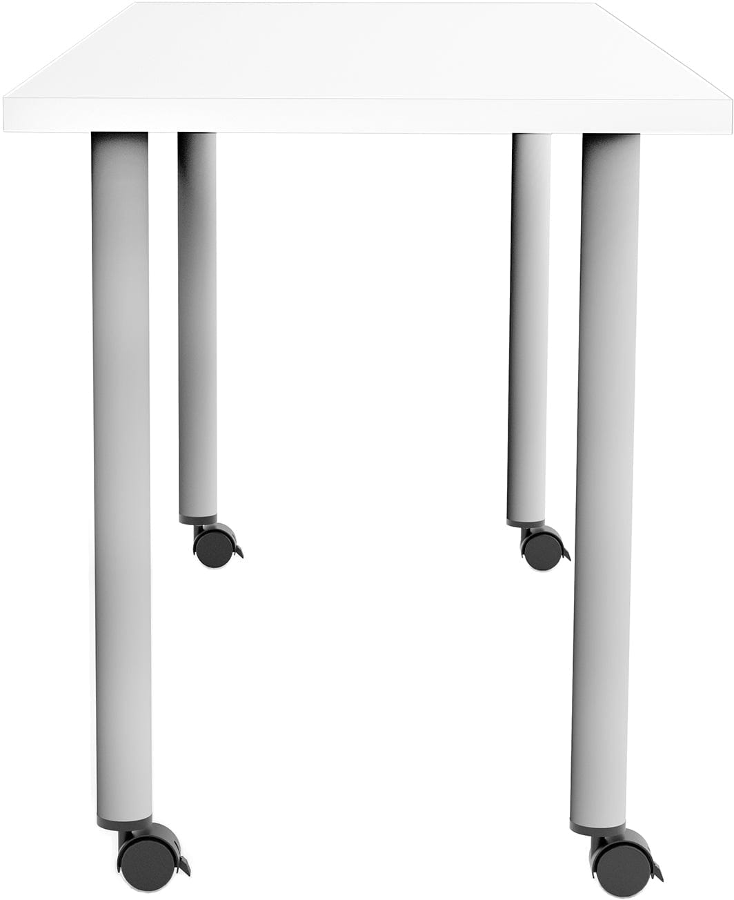 Safco JURNI 60 x 24 Inch Adjustable Height Multi-Purpose Table with Post Leg & Casters [JN6024NFXPCA] - Perfect for Office, Classroom, Conference Room & Home Workspace
