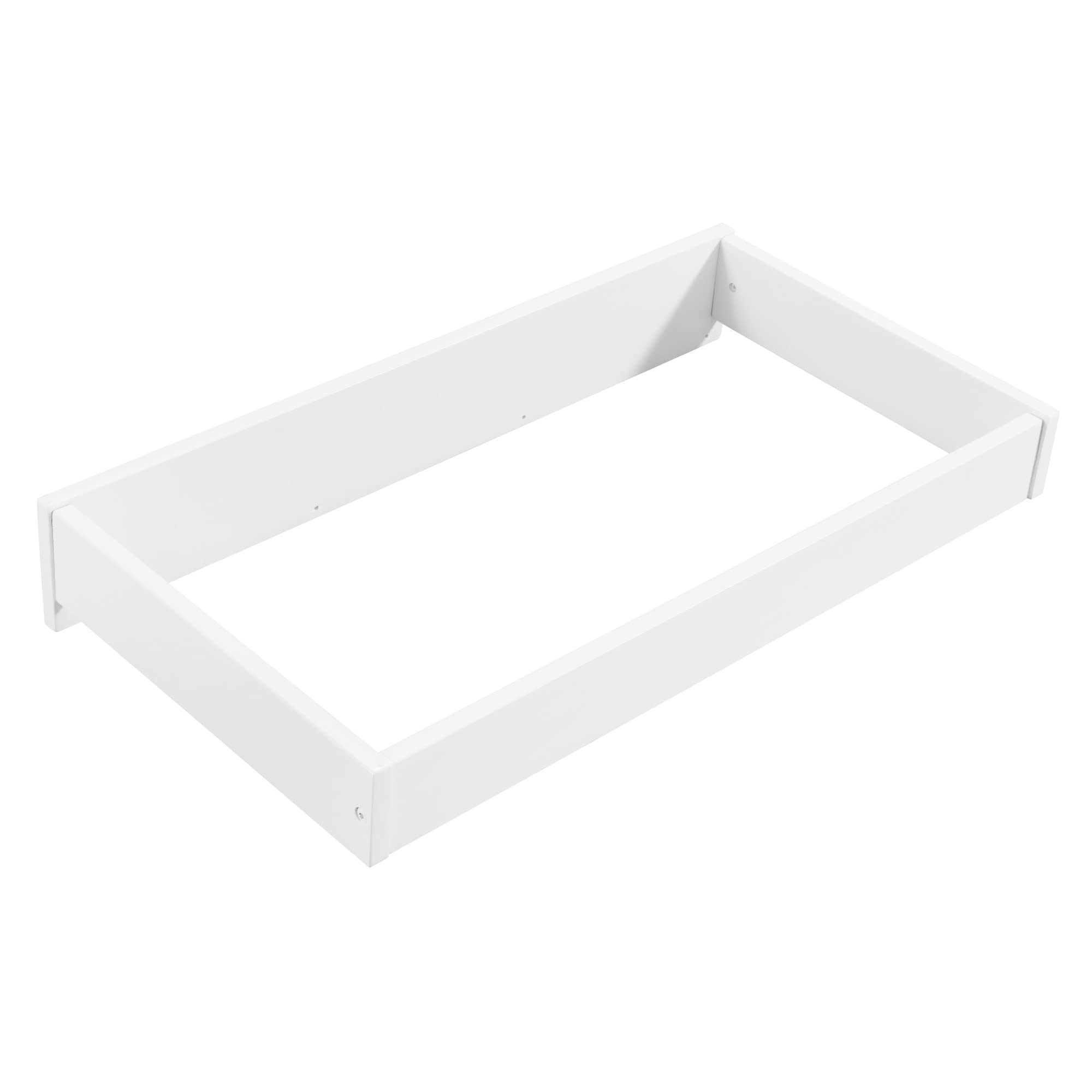 Universal 3-Drawer Dresser Oxford Baby Changing Topper - Snow White | Safe & Comfortable Diaper Changing Station for Nursery, Bedroom & Daycare