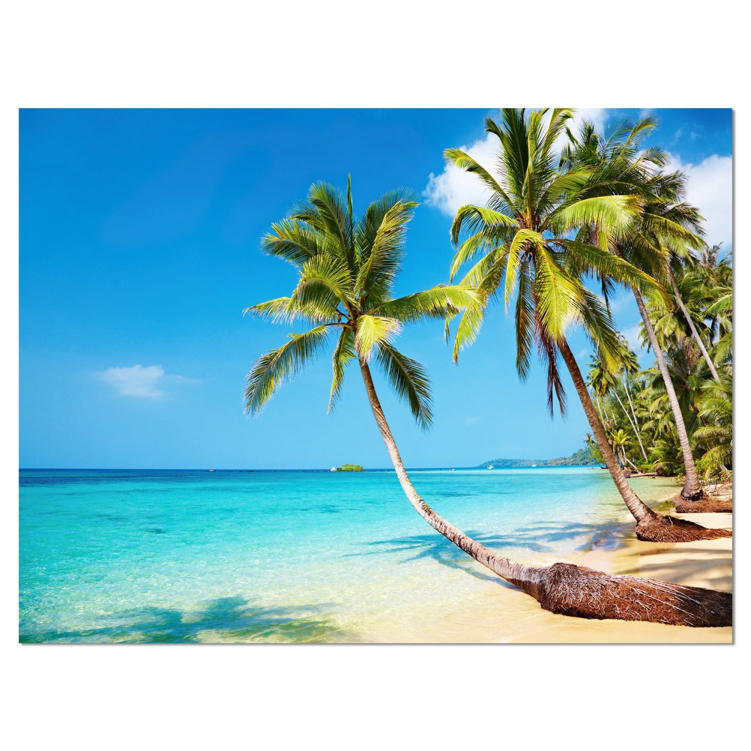 Tropical Beach Photography Seascape Canvas Print - Stunning Ocean Wall Art for Coastal Home Decor, Living Room & Bedroom Wall Decor