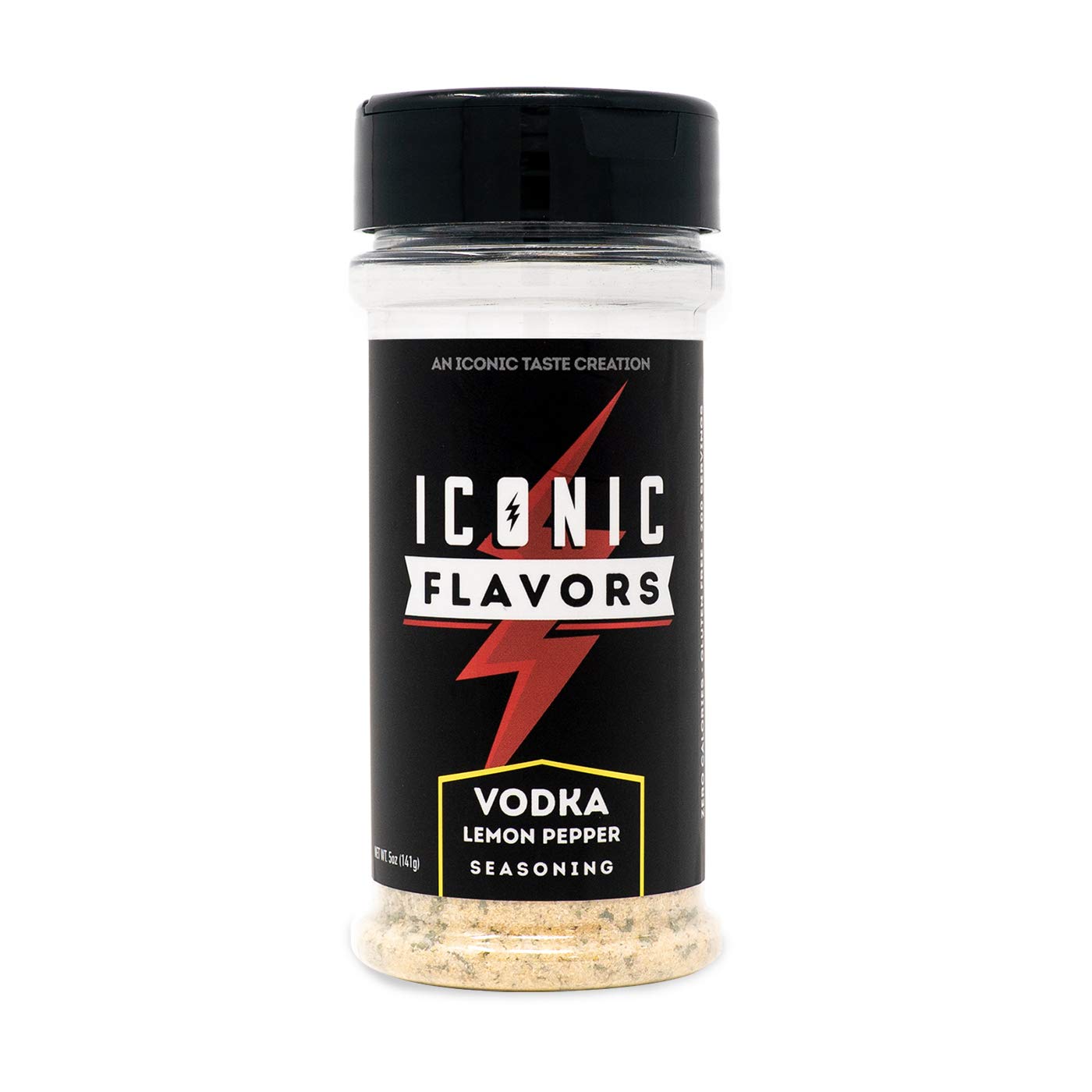 ICON Meals Gluten Free Zero Calorie Seasoning - Lemon Pepper Vodka Flavor | Keto Approved, Low Carb Flavor Enhancer for Meal Prep | Made with Real Ingredients for Amazing Taste | Perfect for Keto Diet, Weight Loss & Healthy Cooking