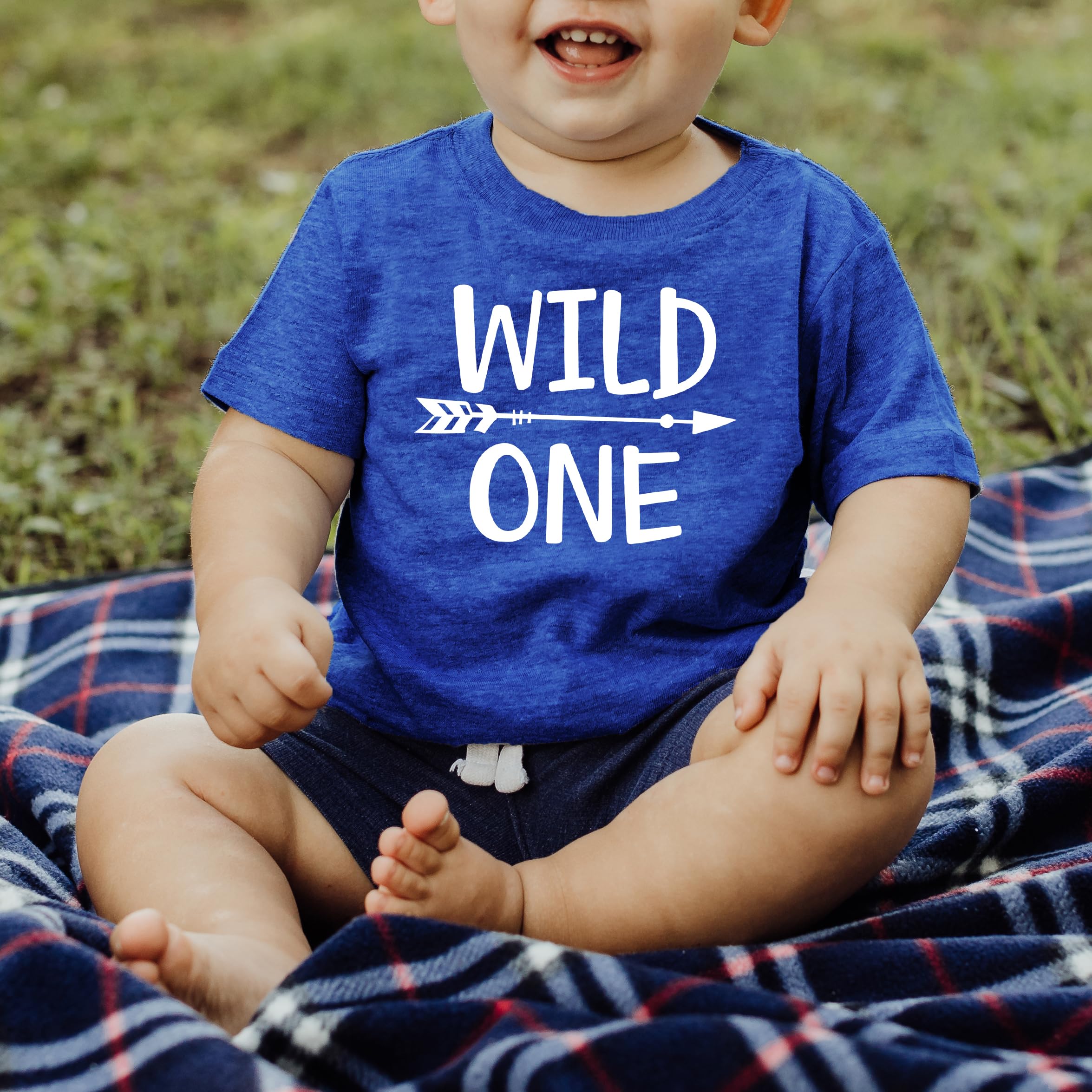 Wild One 1st Birthday Outfit for Boys - Cute Baseball Tee Shirt - Perfect for 1st Birthday Party, Photo Shoot & Special Occasions