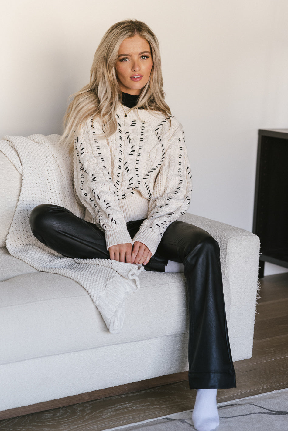 Milani Women's Cable Knit Sweater - Soft & Cozy Winter Pullover for Casual Outfits | Perfect for Holidays, Office & Date Nights