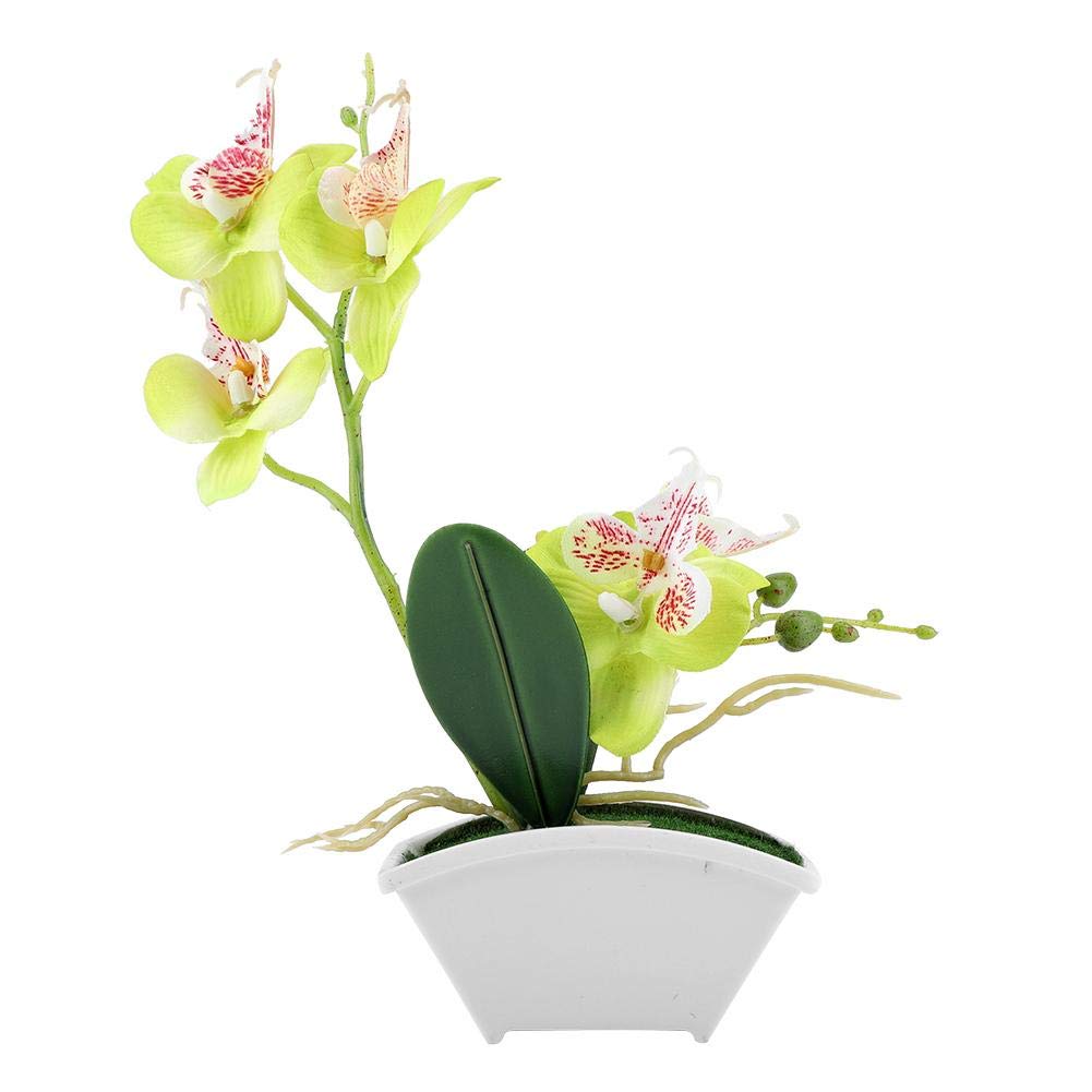 Artificial Flower Pot - Plastic Simulation Butterfly Orchid Decorative Plant for Home & Office Decor | Perfect for Living Room, Bedroom, Wedding, Party & Indoor Decoration