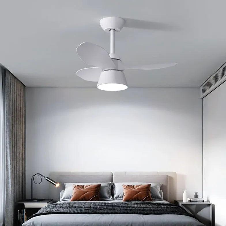 Modern Minimalist Ceiling Fan with LED Light - Quiet Energy Efficient Bladeless Design for Bedroom, Living Room & Office