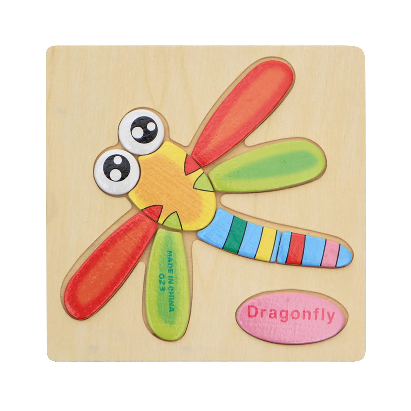 Wooden Educational Cartoon Animal Jigsaw Puzzles for Kids - 3D Early Learning Toys for Boys & Girls | Perfect Birthday Gift for Toddlers & Preschoolers | Fun Classroom & Homeschool Activity for Cognitive Development