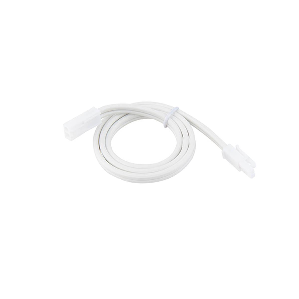 12 Inch White Interconnect Cable for 3 CCT Puck Lights - Perfect for Under Cabinet Lighting, Shelf Illumination & Home Decor