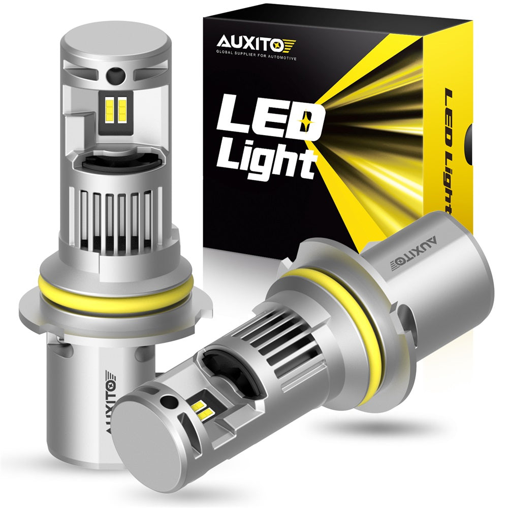 AUXITO 9004 LED Headlight Bulbs 100W 20000LM 6000K Cool White - High Brightness Replacement Bulbs for Cars, Trucks, SUVs - Perfect for Night Driving and Off-Road Adventures