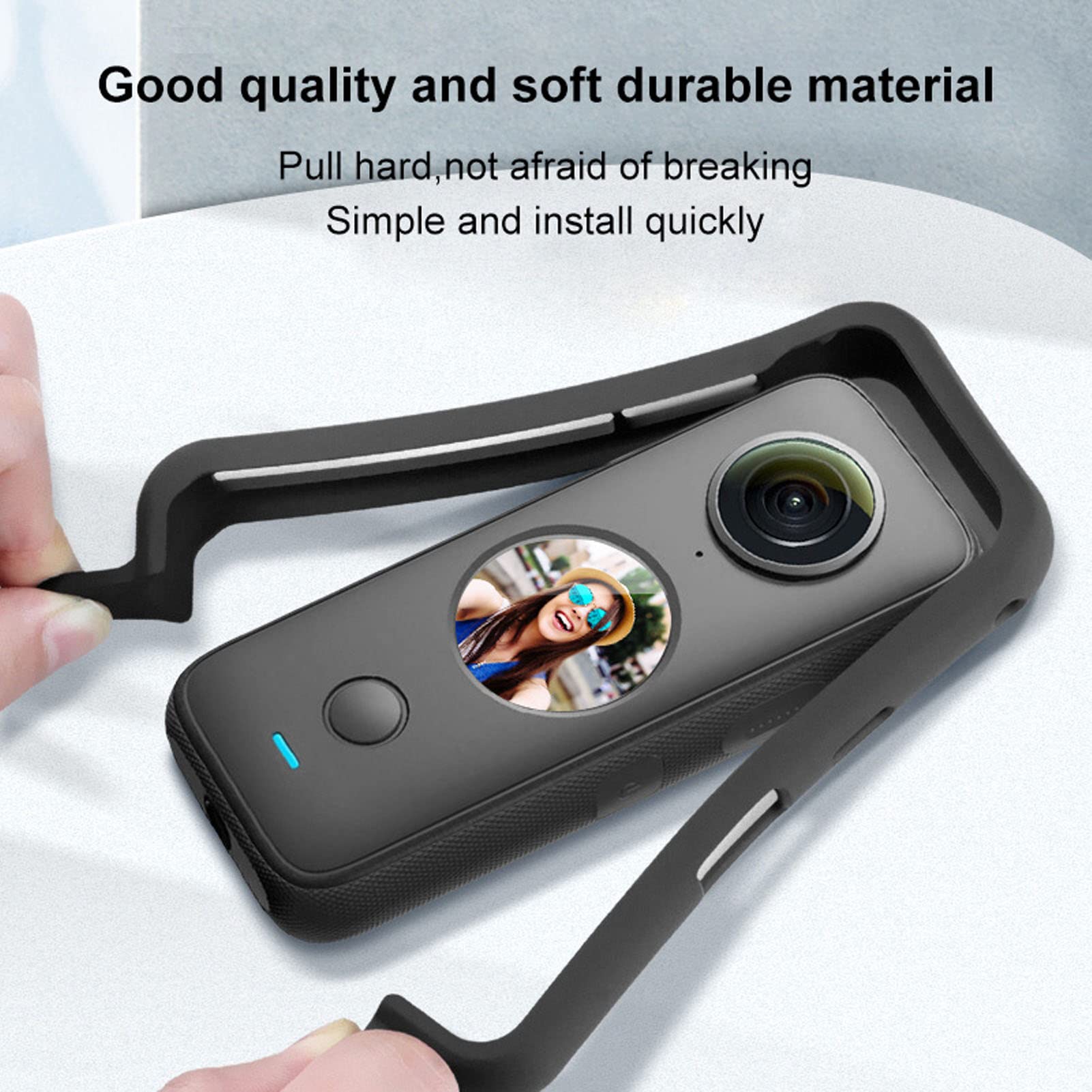 Insta360 One X2 Panoramic Camera Frame - Durable ABS Protective Case for Action Camera | Perfect for Travel, Vlogging & Outdoor Adventures