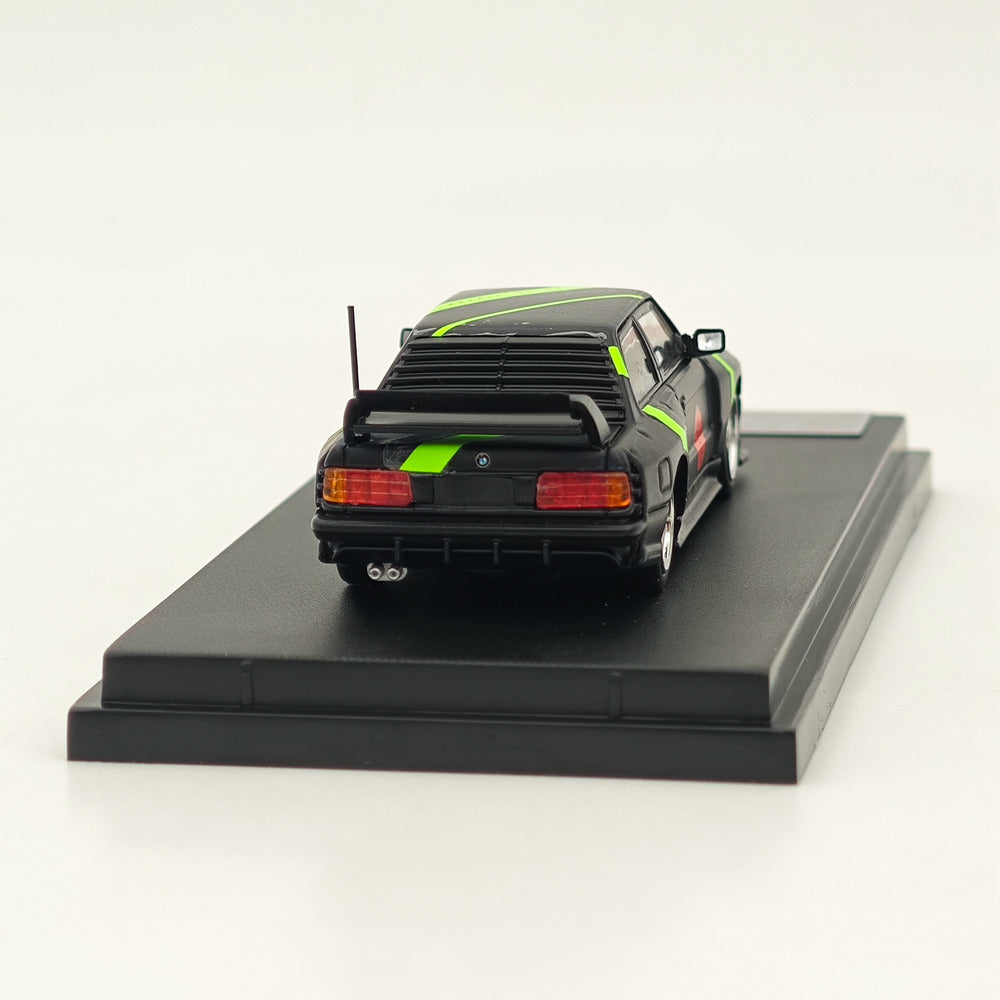 1/64 Scale BMW E30 M3 Diecast Model Car - Street Weapon SW LTO Series in Matte Black - Perfect for Collectors, Display, and Racing Scenes